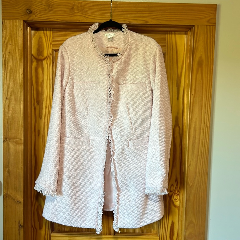 VENUS tweed pink jacket